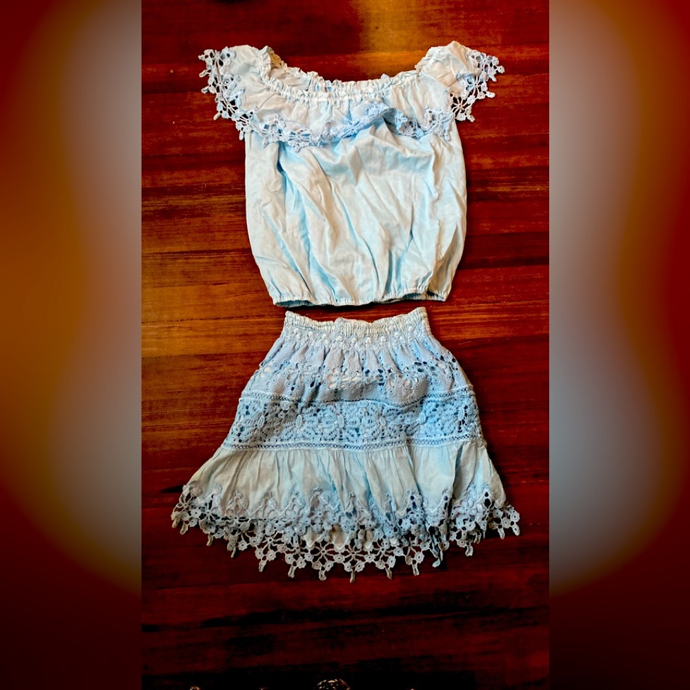 Light blue plantation set